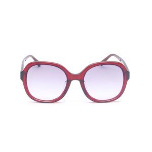 Taya Oversized Frame Shape Women’s Sunglasses Red Acetate Lenses